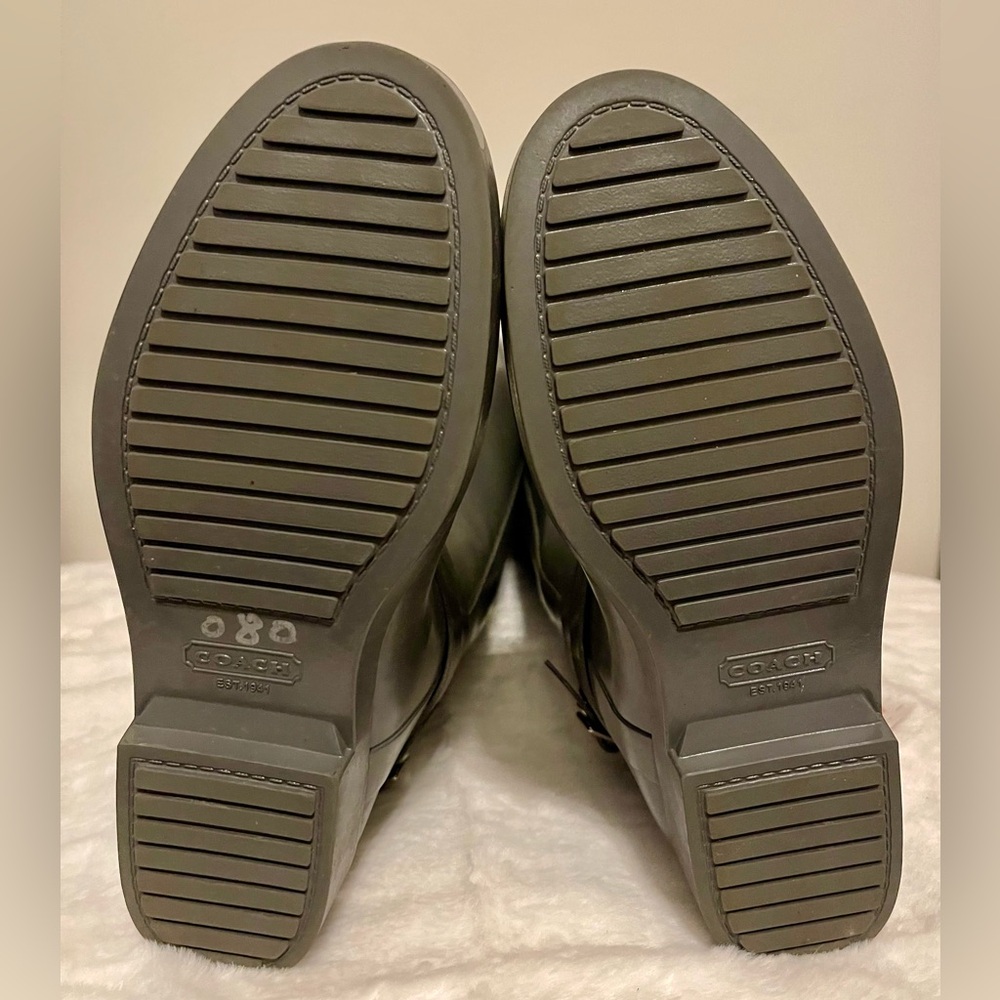 Coach Lori Heritage Boots Gray Silver Hardware. Sz 7B EUC! - Picture 5 of 7